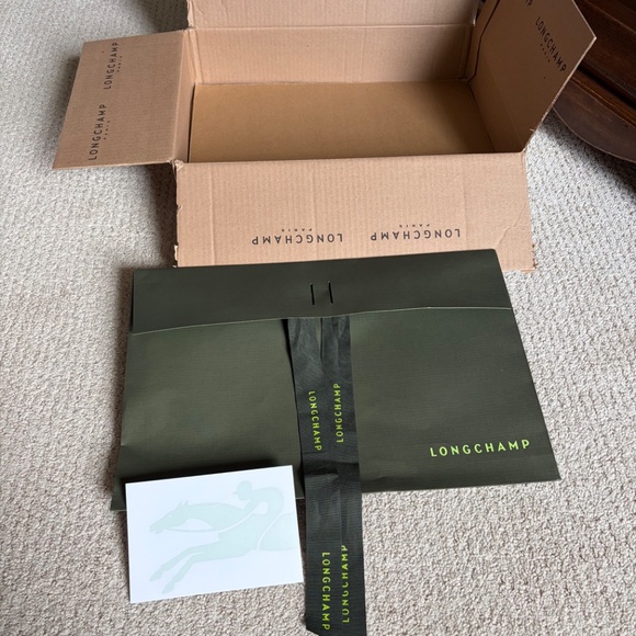 Longchamp Le Pliage Original Tote Bag Medium gift packaging green - Picture 2 of 7